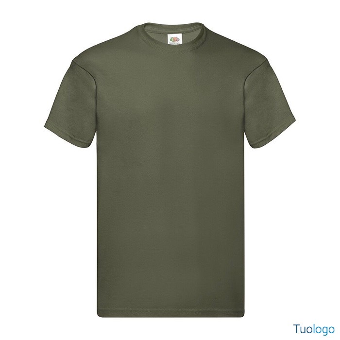 Tshirt in cotone manica corta e girocollo di colore grigio chiaro melange
