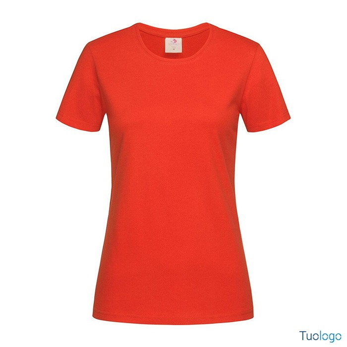 Tshirt da donna manica corta verde 100% cotone