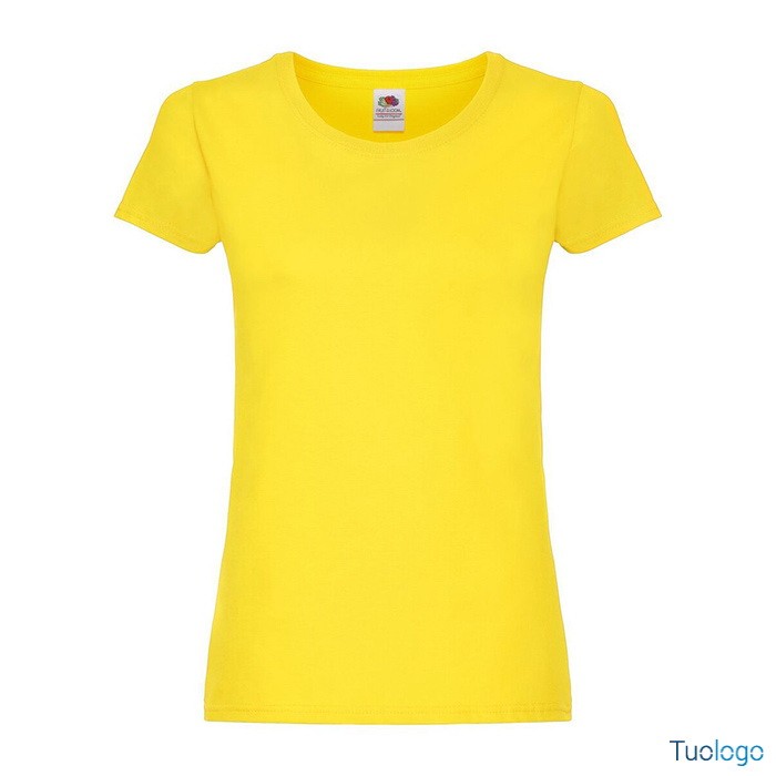 Tshirt da donna rossa manica corta in cotone