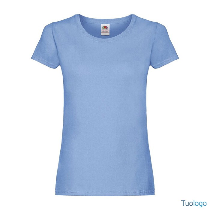 Tshirt da donna verde manica corta in cotone
