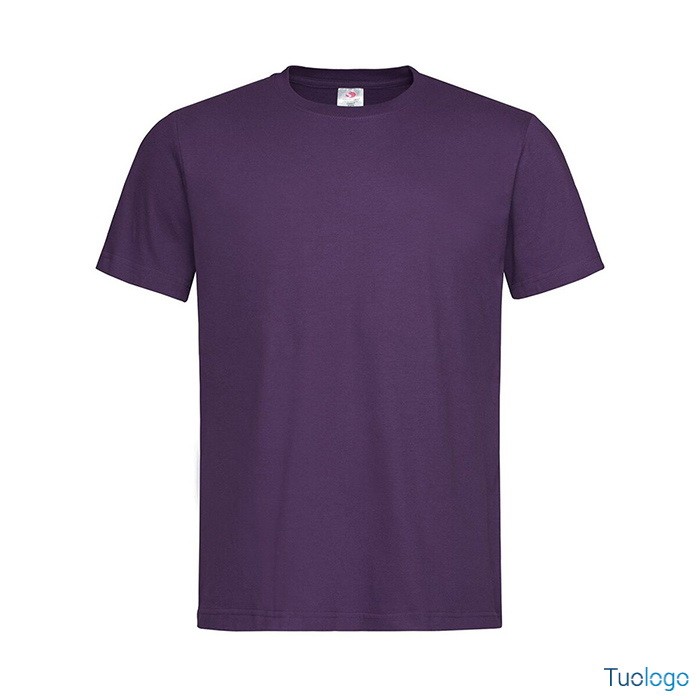 Tshirt da uomo blu manica corta 100% cotone