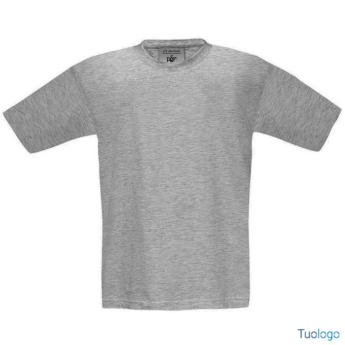 Tshirt bambino in cotone manica corta azzurra