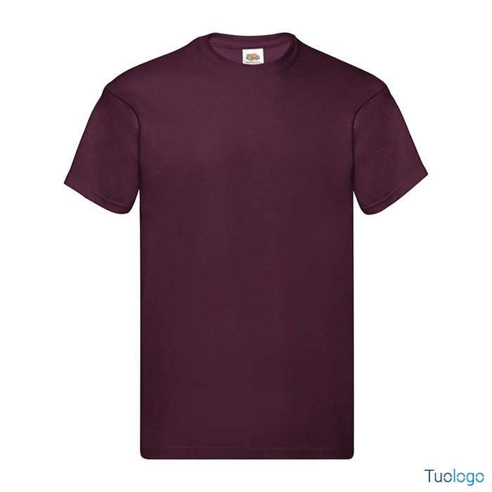 Tshirt in cotone manica corta e girocollo di colore arancione