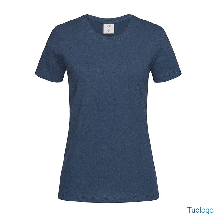 Tshirt da donna manica corta bianca 100% cotone
