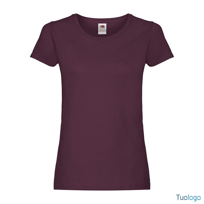 Tshirt da donna gialla manica corta in cotone