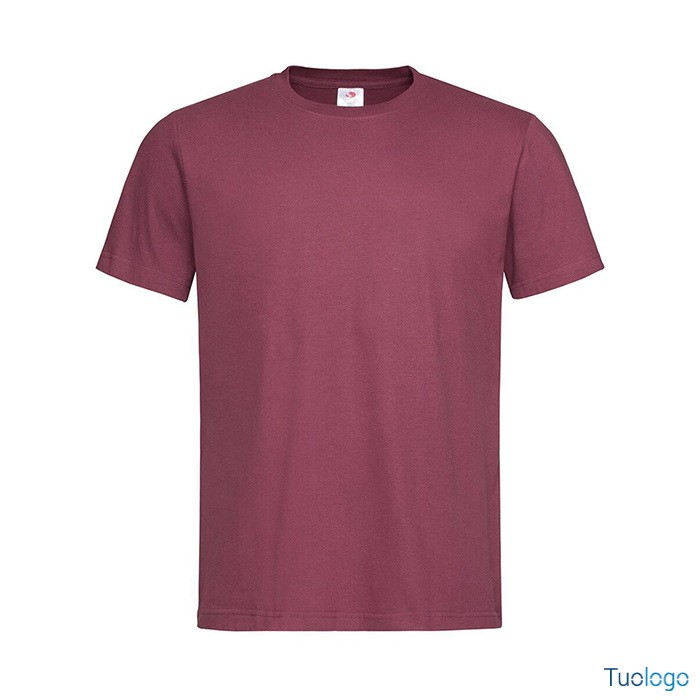 Tshirt da uomo blu scura manica corta 100% cotone