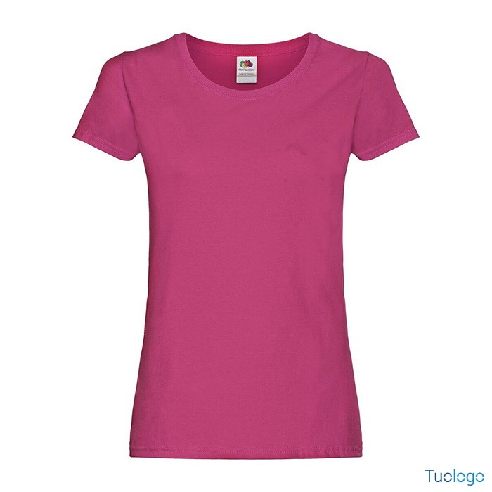 Tshirt da donna blu manica corta in cotone