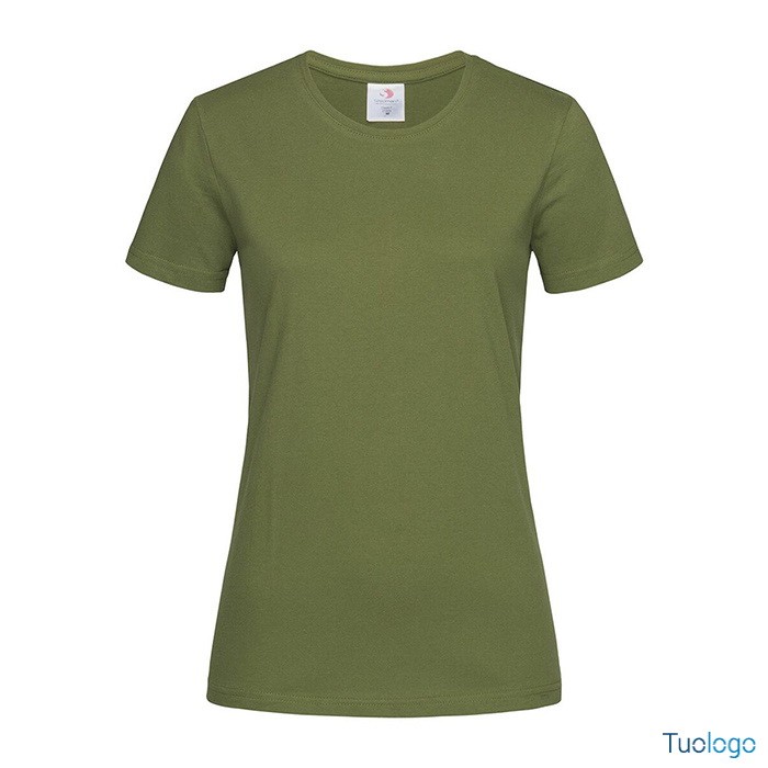 Tshirt da donna manica corta arancione 100% cotone