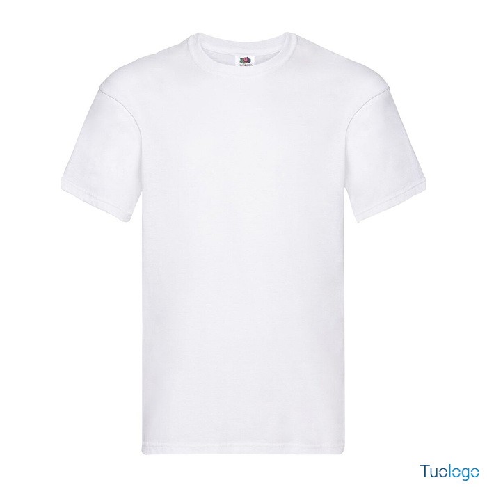 Tshirt in cotone manica corta e girocollo di colore blu oceano