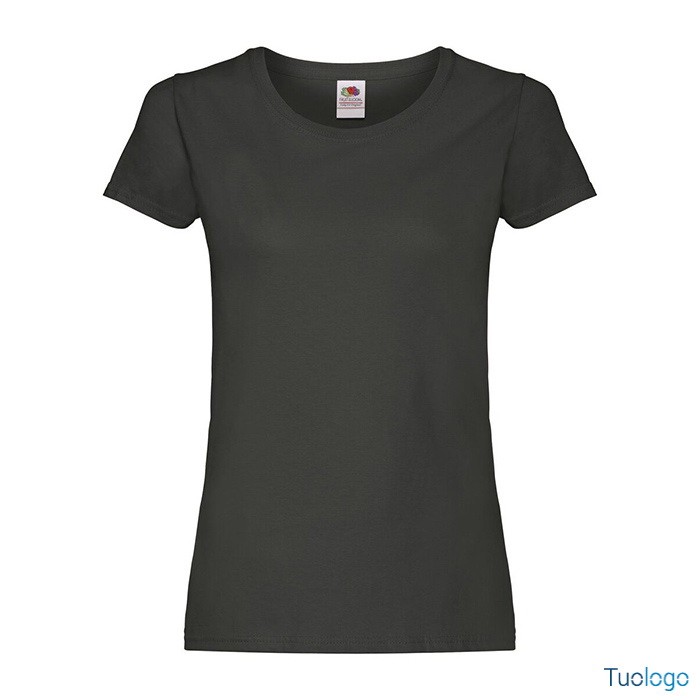 Tshirt da donna verde manica corta in cotone