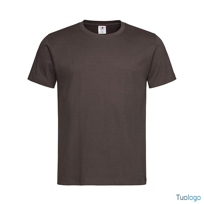 Tshirt da uomo blu scura manica corta 100% cotone