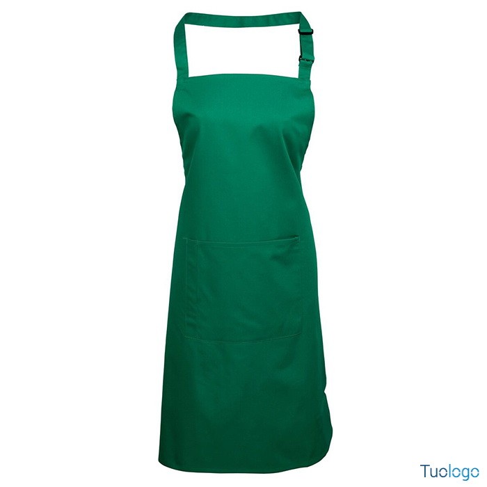 Grembiule giallo con pettorina e fibbia regolabile