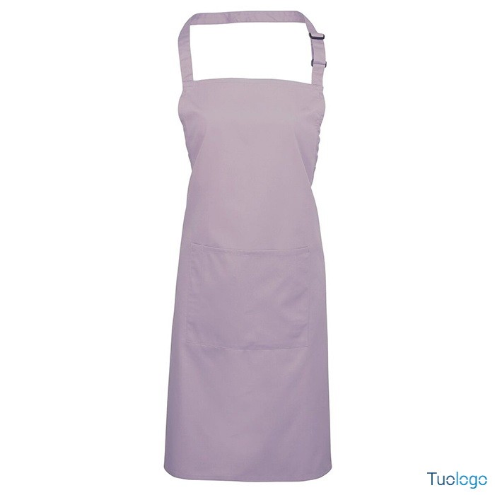 Grembiule arancio con pettorina e fibbia regolabile