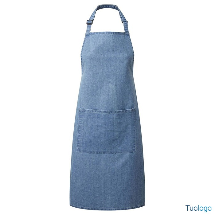 Grembiule marrone con fibbia regolabile e pettorina