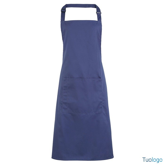 Grembiule viola con pettorina e fibbia regolabile