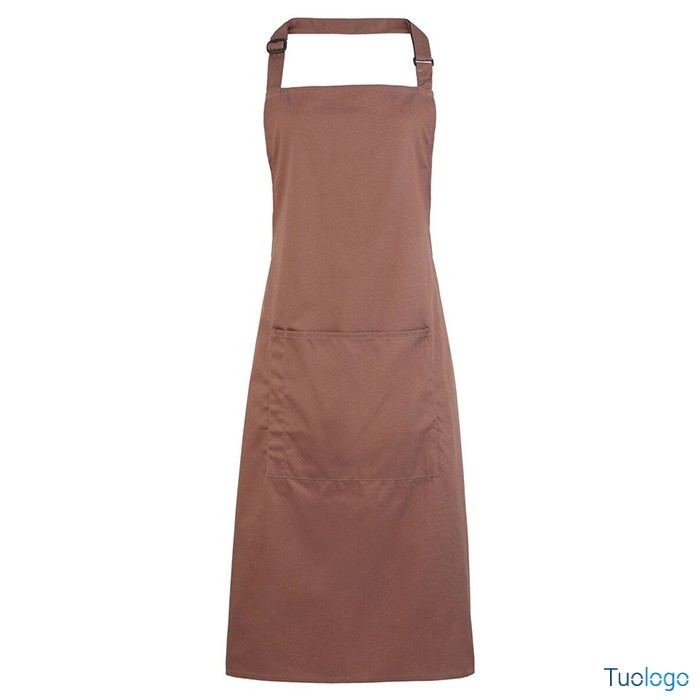 Grembiule blu royal con pettorina e fibbia regolabile