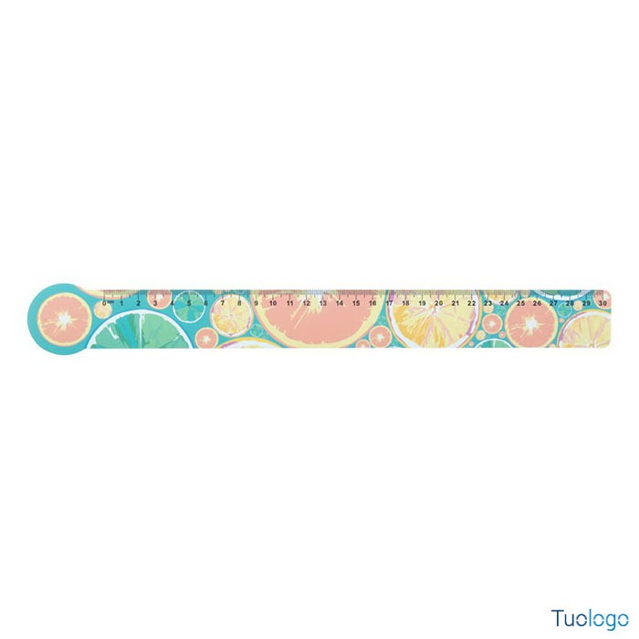 Righello in plastica da trenta centimetri con stampa