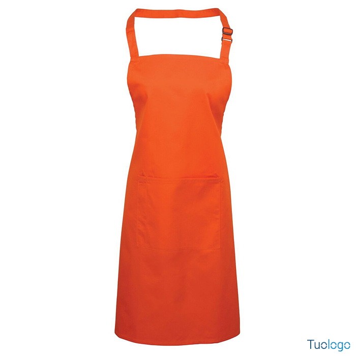 Grembiule giallo sole con pettorina e fibbia regolabile