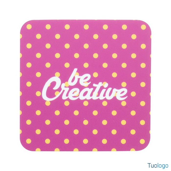 Sottobicchiere quadrato in pvc