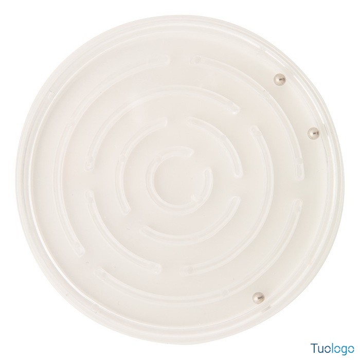 Gioco di abilità in plastica con tre sfere di metallo