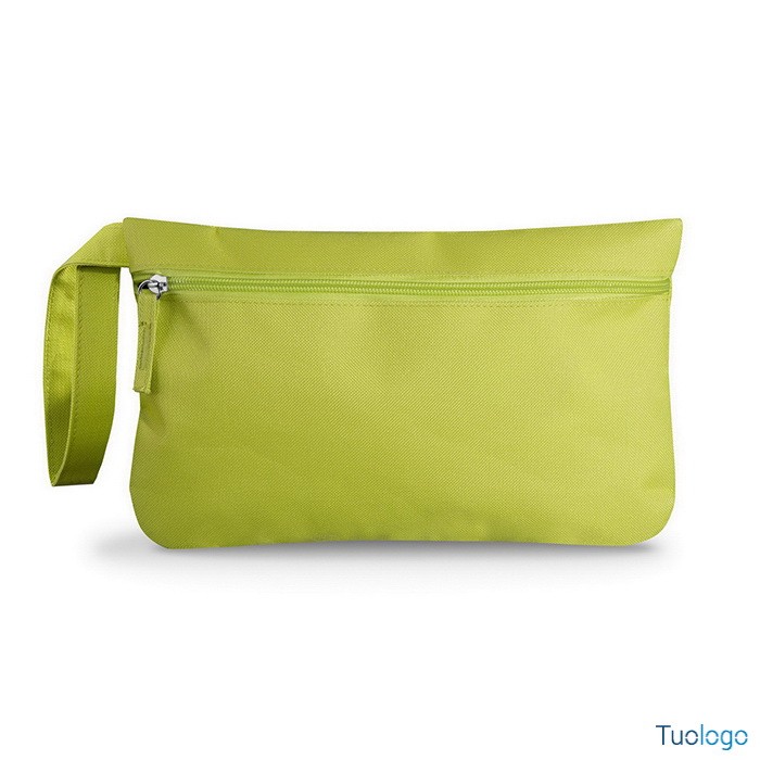 Porta documenti viaggio blu con chiusura zip