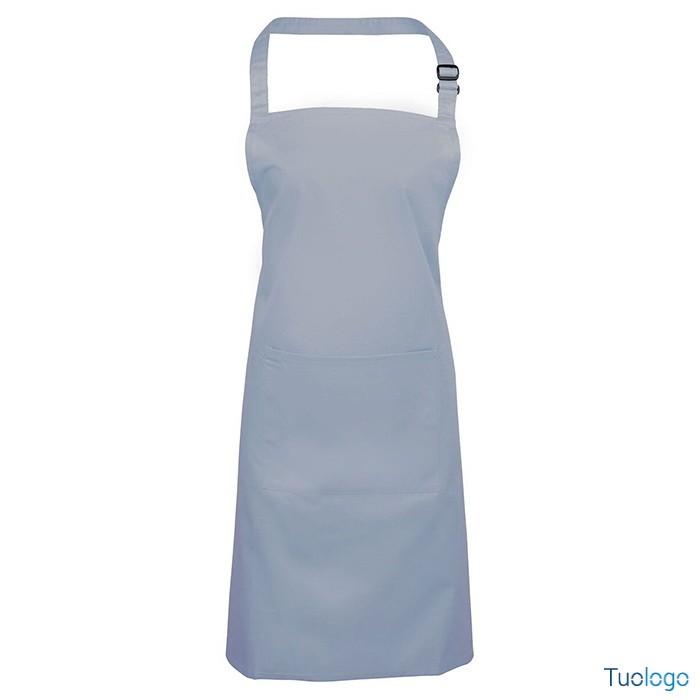 Grembiule blu navy con pettorina e fibbia regolabile