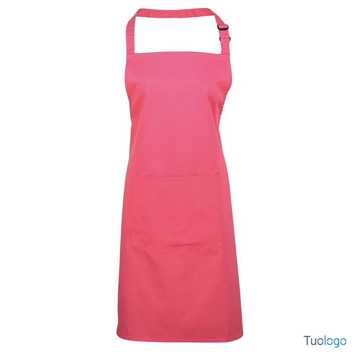 Grembiule lilla con pettorina e fibbia regolabile