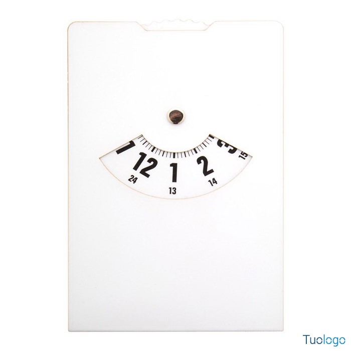 Disco orario in carta plastificata