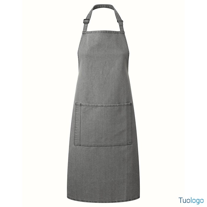 Grembiule verde lime con pettorina e fibbia regolabile