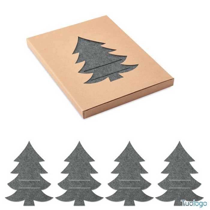 Confezione in cartone con dentro porta posate grigi