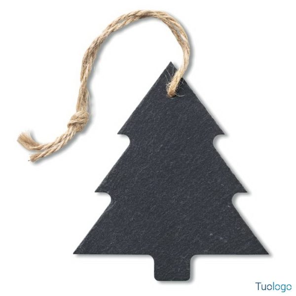 Decorazione natalizia a forma di albero con laccetto in corda
