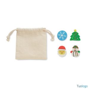 Set 4 gomme Natale