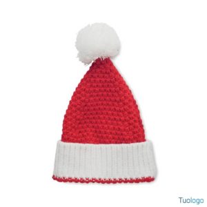 Cappello Natale con pon pon