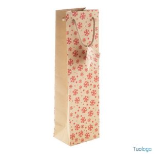 Shopper in carta natalizia Vino