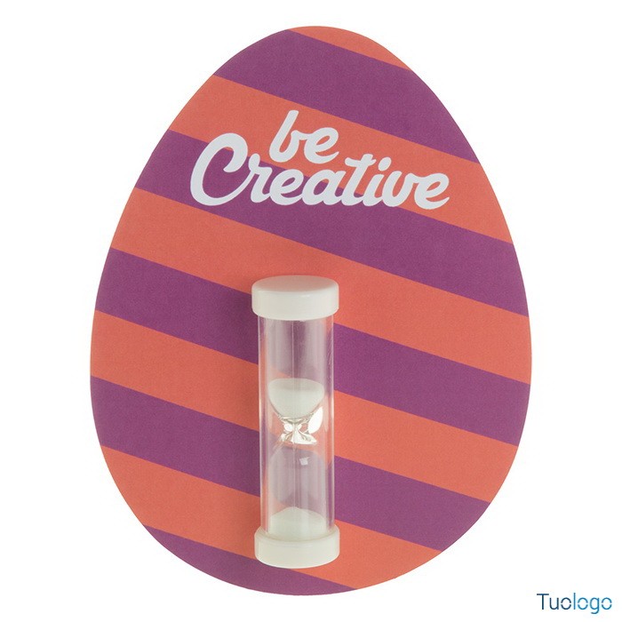 Clessidra con sabbia rossa e ventosa