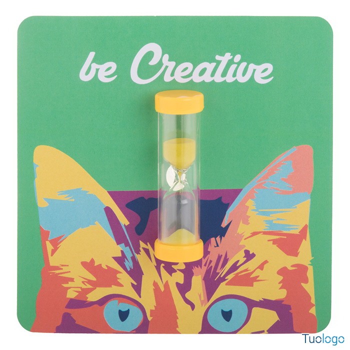 Clessidra con sabbia blu e ventosa