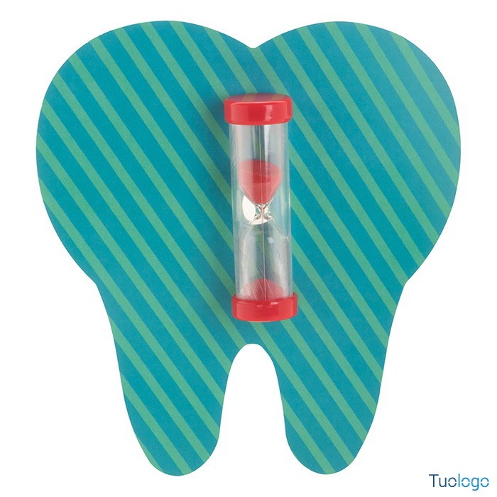 Clessidra con sabbia verde e ventosa