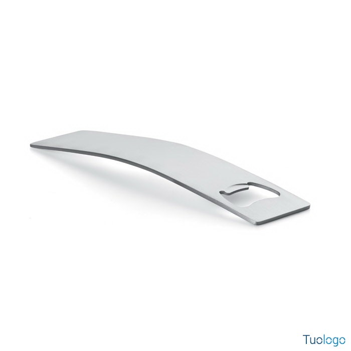 Apribottiglie rettangolare in acciaio