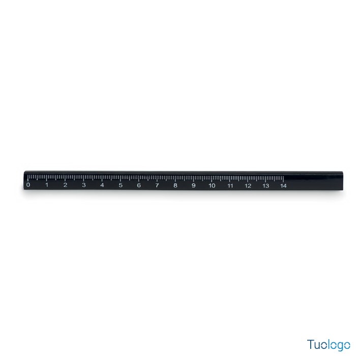 Matita righello blu scura da 14 cm in legno