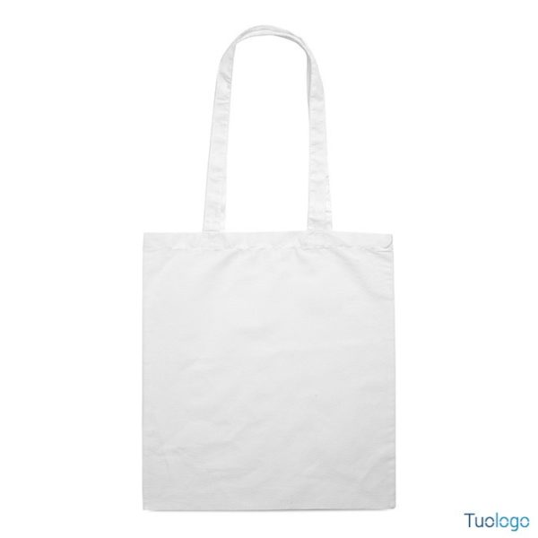 Shopper rosa su sfondo bianco