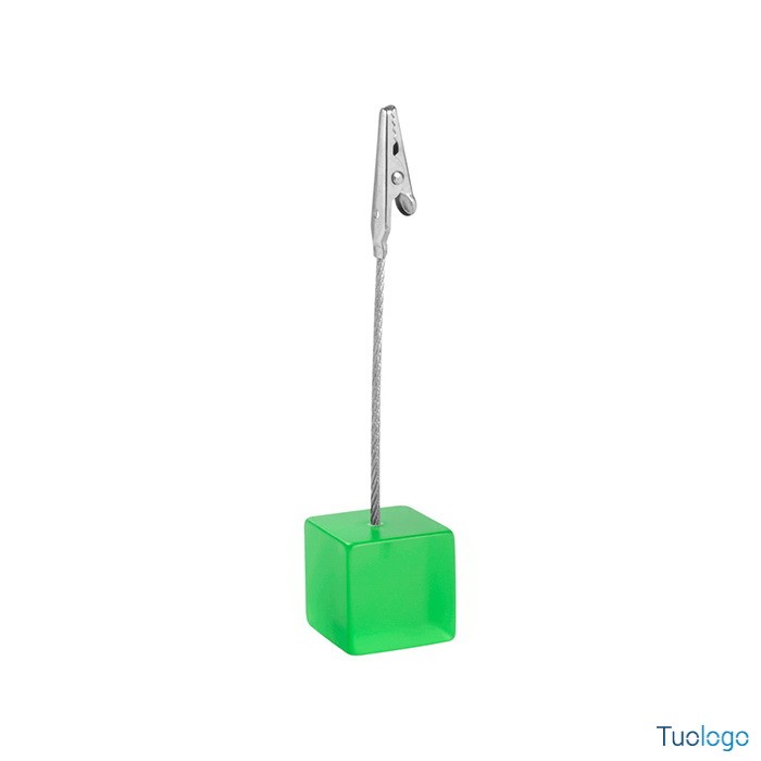 Clip portamemo con base in plastica blu