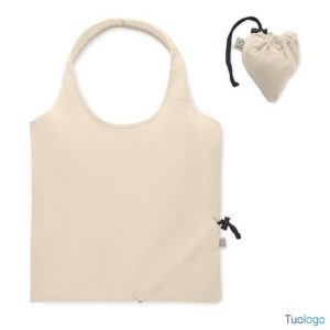 Shopper pieghevole in cotone riciclato Corrente