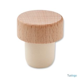 Tappo per bottiglia in legno di faggio Bauru