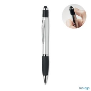 Penna a rotazione con stilo in ABS Mahu