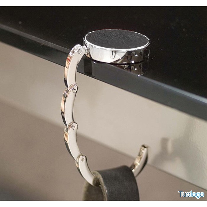 Reggiborsa in metallo in scatola nera