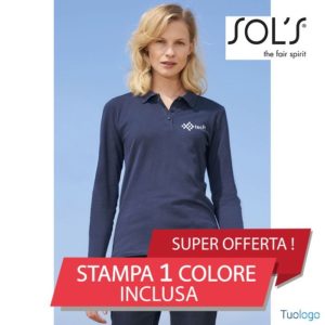 Polo donna manica lunga Irapeo