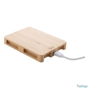 Caricatore wireless in bamboo Maki