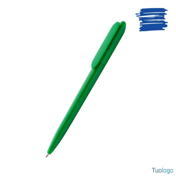 Penna a sfera in plastica blu