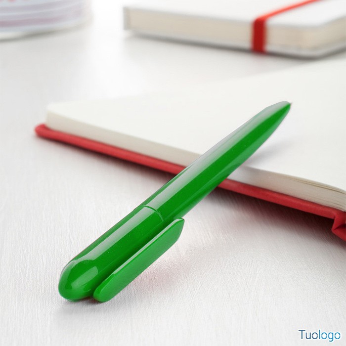 Penna a sfera in plastica bianca