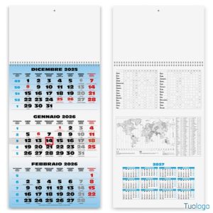 Calendario Trittico 1 Spirale